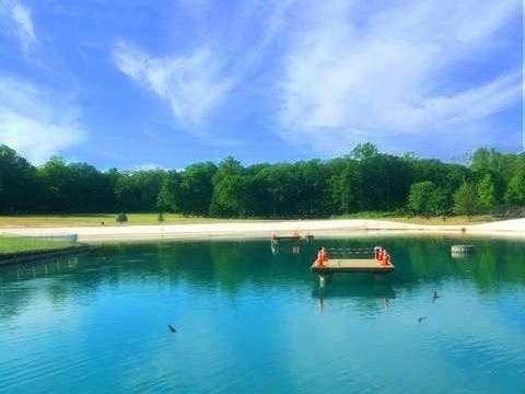 The lower swimming lake at Darlington County Park in Mahwah.
