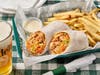 The menu offers a variety of wraps and sandwiches! 