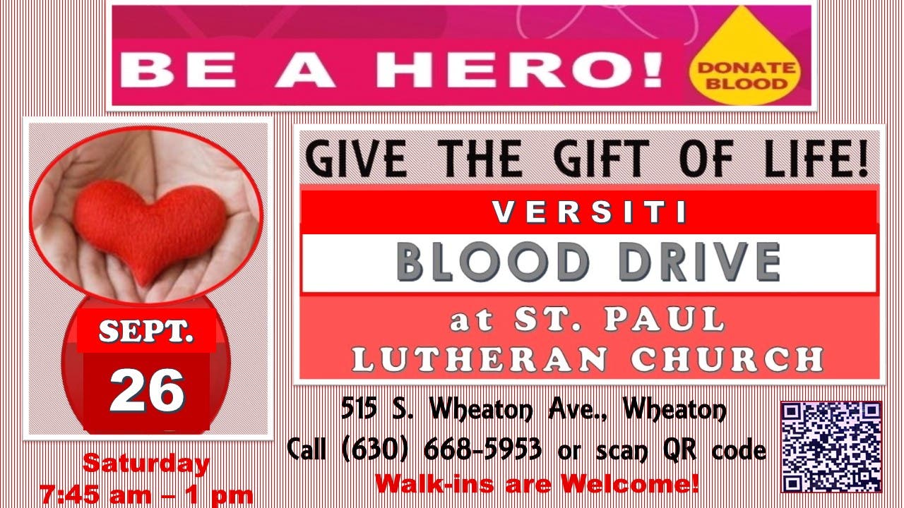 St. Paul Lutheran Church Blood Drive