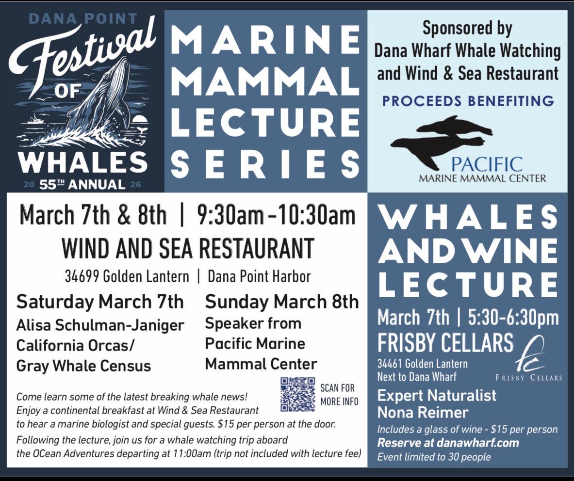 Marine Mammal Lecture Series and Whale Watching 