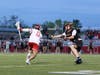 Connor Chojnacki defending against Somers' Cam Violante