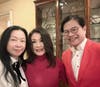 Vivian Chan, Karen Han-Ottosson (Erhu virtuoso, composer) & Evan Lam Phd (Trustees of University Of Rochester). (l to r)
