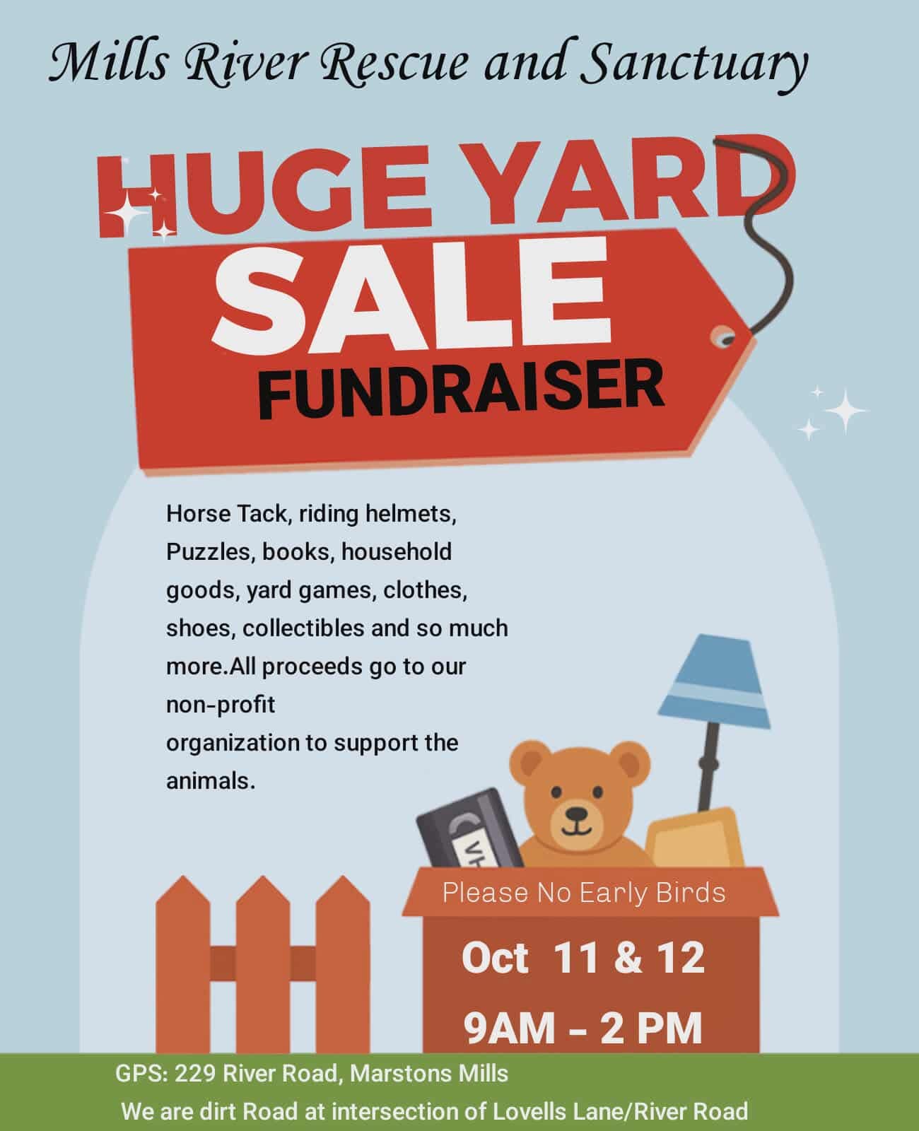 Mills River Rescue Giant Yard Sale Fundraiser