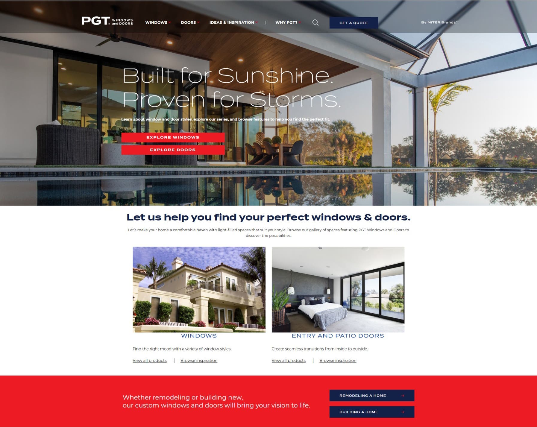 MITER Brands announces new brand identity for PGT Windows and Doors
