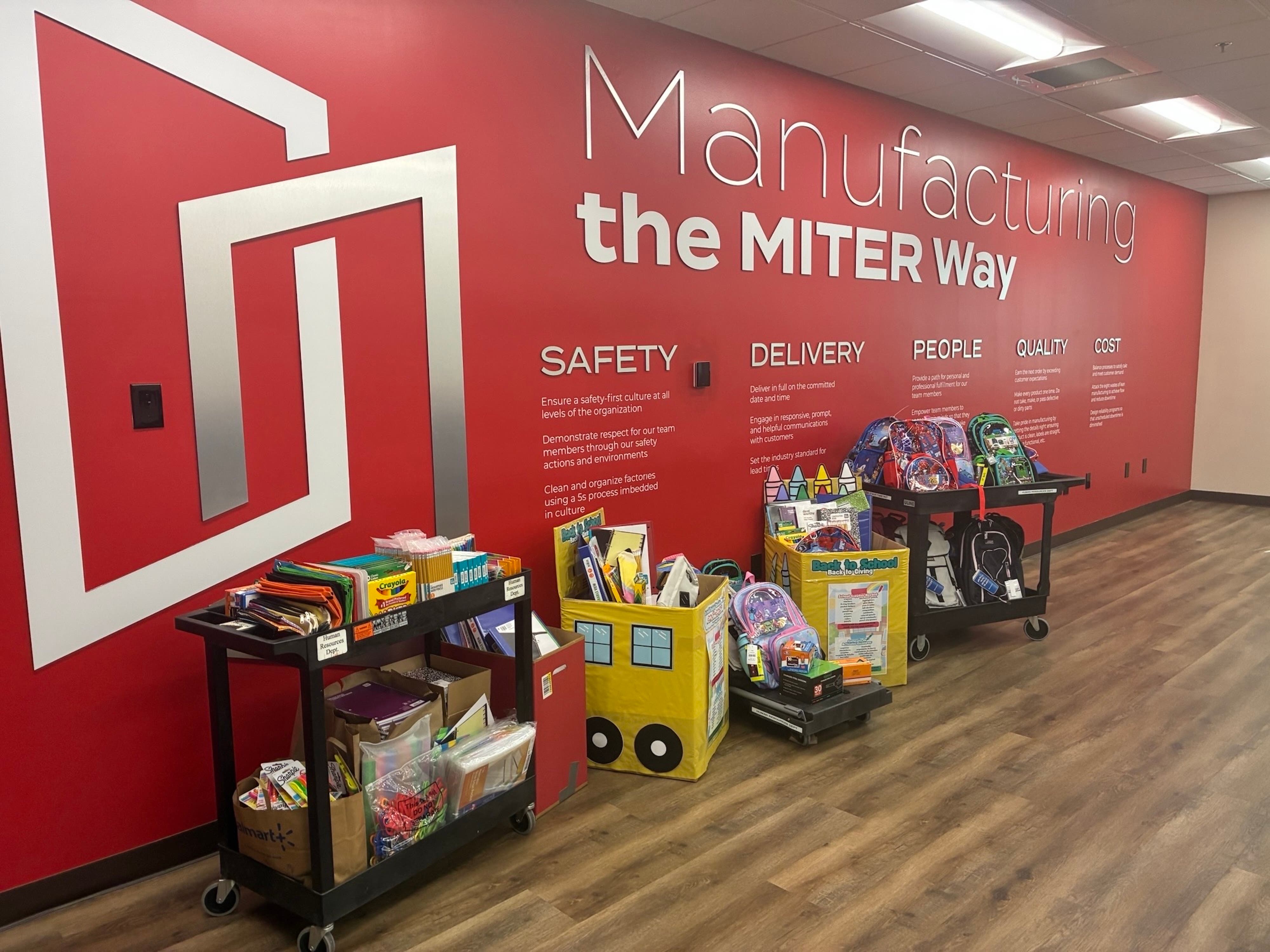 MITER Foundation partners with Salvation Army Del Oro Division for back-to-school shopping event