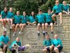 Top Row: Abby Petersen, Julia Lorenz, Andrew Petersen, Cici Stanek, Kendall Florence, Kevin Brixie, Tristan Rush, Ian McClenahan, Meredith Rush; Bottom Row: Riley Roca, Riley Glenn, Dog Skye, Patrick Shaughnessy, Alyssa Woody
