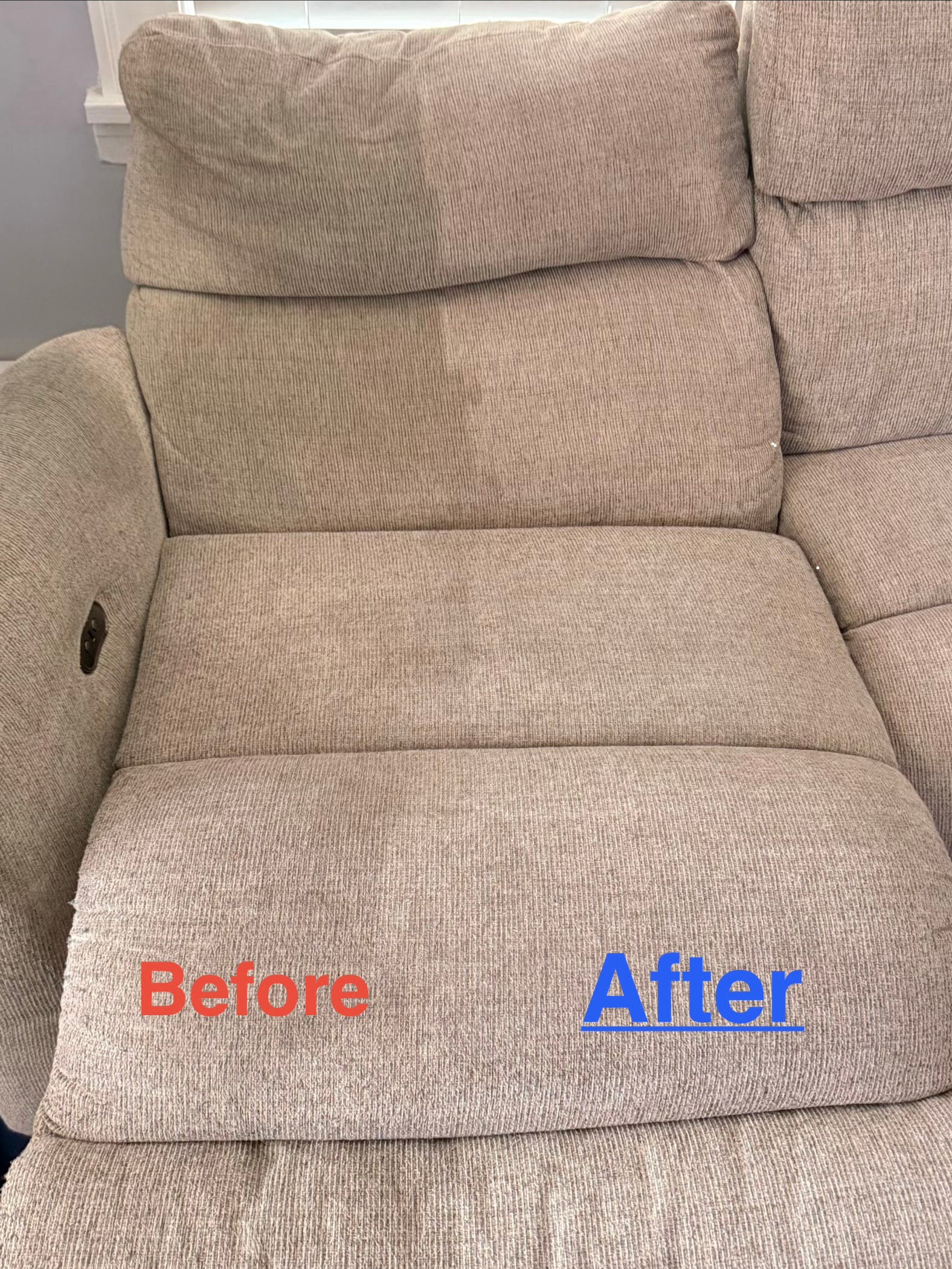 Your sofa should be professionally cleaned every 12 to 18 months