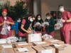 ER department of Zuckerberg SF General receiving face shields and face masks