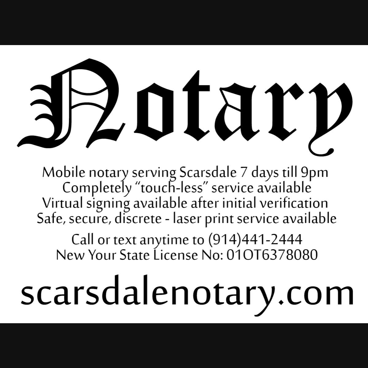 Scarsdale Mobile Notary