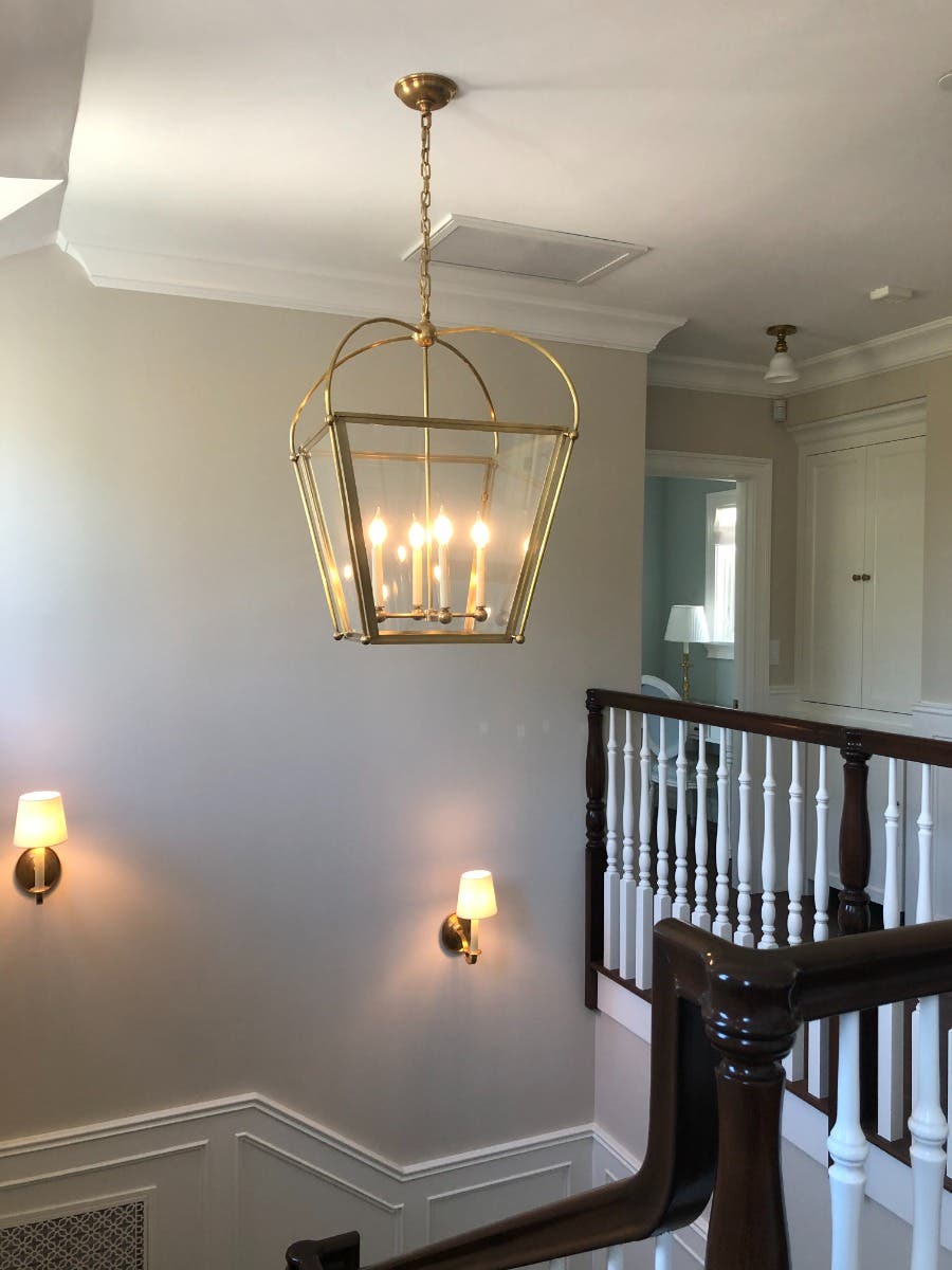 Large Brass Lantern Light Fixture - Westwood, CA Patch