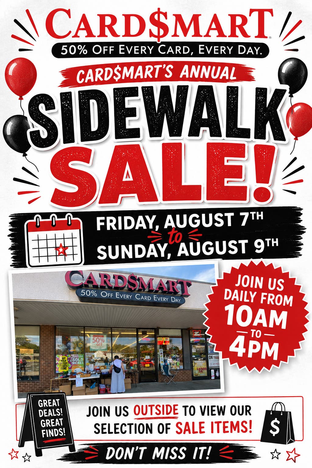 Card$mart Sidewalk Sale
