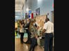 PSTA staff members talk to employees of the PlacementWorks team