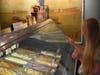 Kassie deciding what to order at her favorite ice cream shop, OwowCow in Ottsville, PA