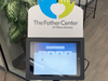 One of the informational kiosks where potential clients can sign up for services through The Father Center of NJ. They will be located at TASK in Trenton, NJ, in childcare centers in both Mercer and Burlington counties and at SisterHood in Burlington.