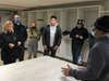 Marilyn Dolnick, General Manager of the Central and Southern New Jersey region for California Closets and her team discuss the project with Marc Warren, Director of Operations at The Father Center of New Jersey.