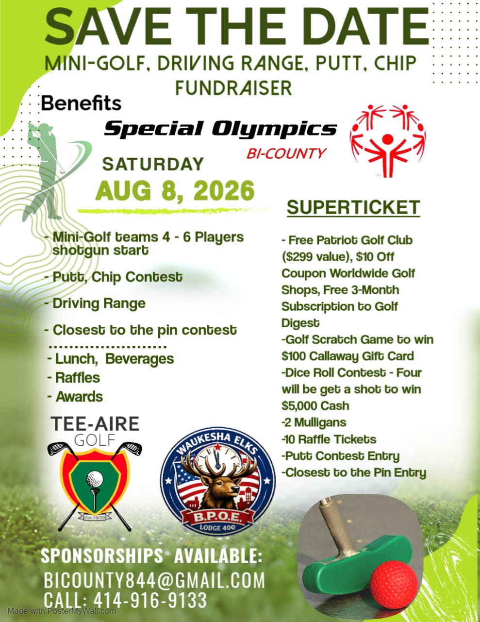 Mini-Golf, Drive, Putt, Chip Fundraiser Benefits Bi-County Special Olympics