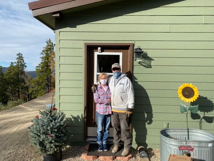 Nancy and Mark Weir of Palomar Mountain feel safer with the installation of a residential KnoxBox key safe.