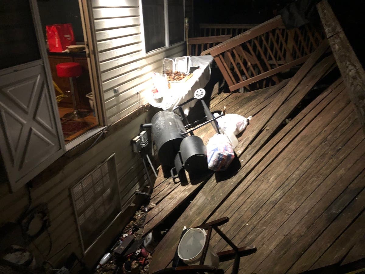 The deck may have been overcrowded, according to the Montgomery County Fire and Rescue Service spokesperson. There were no life-threatening injuries. 