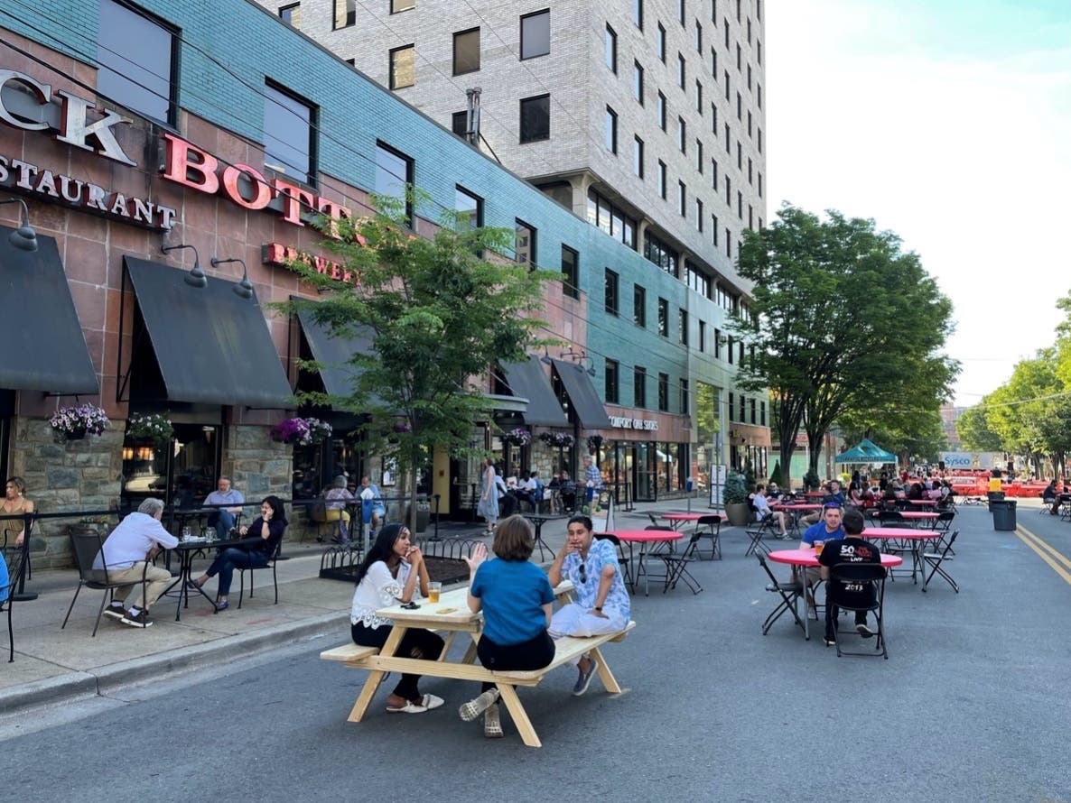 Check out foodie events in Montgomery County this weekend, such as Restaurant Week in Bethesda (pictured above is the Bethesda Streetery). There are plenty of recurring events, too, if you can't get out this weekend. Check them out later this summer.