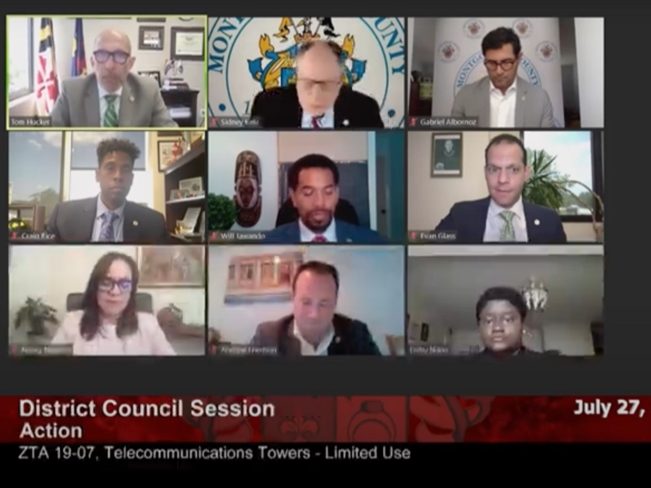 5G telecommunications towers will now be allowed in Montgomery County, following a County Council vote Tuesday afternoon. Council President Tom Hucker said the county would open itself up to lawsuit if it did not pass this legislation. 