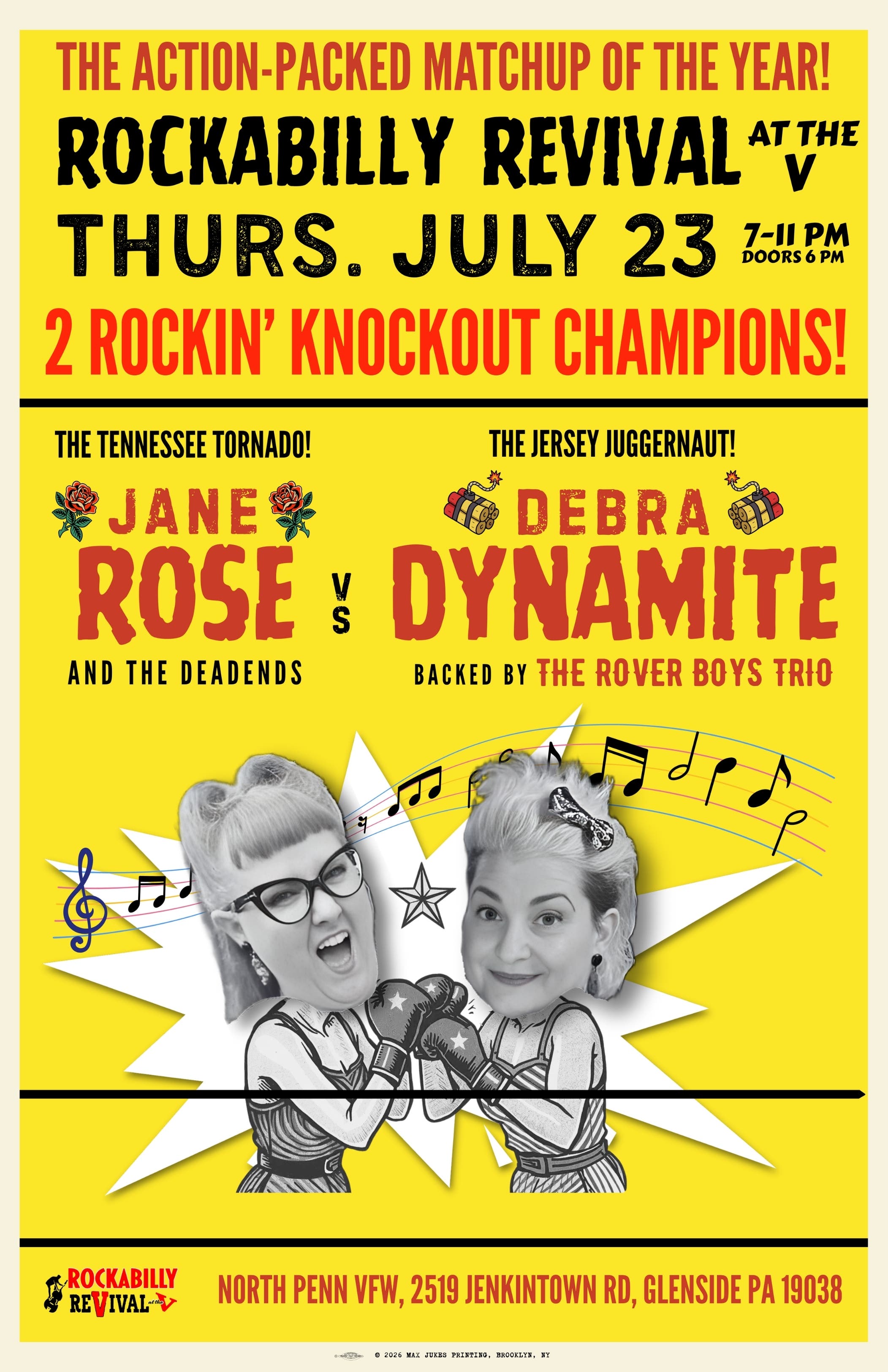 Jane Rose and the Deadend Boys WITH Debra Dynomite and The Rover Boys Trio