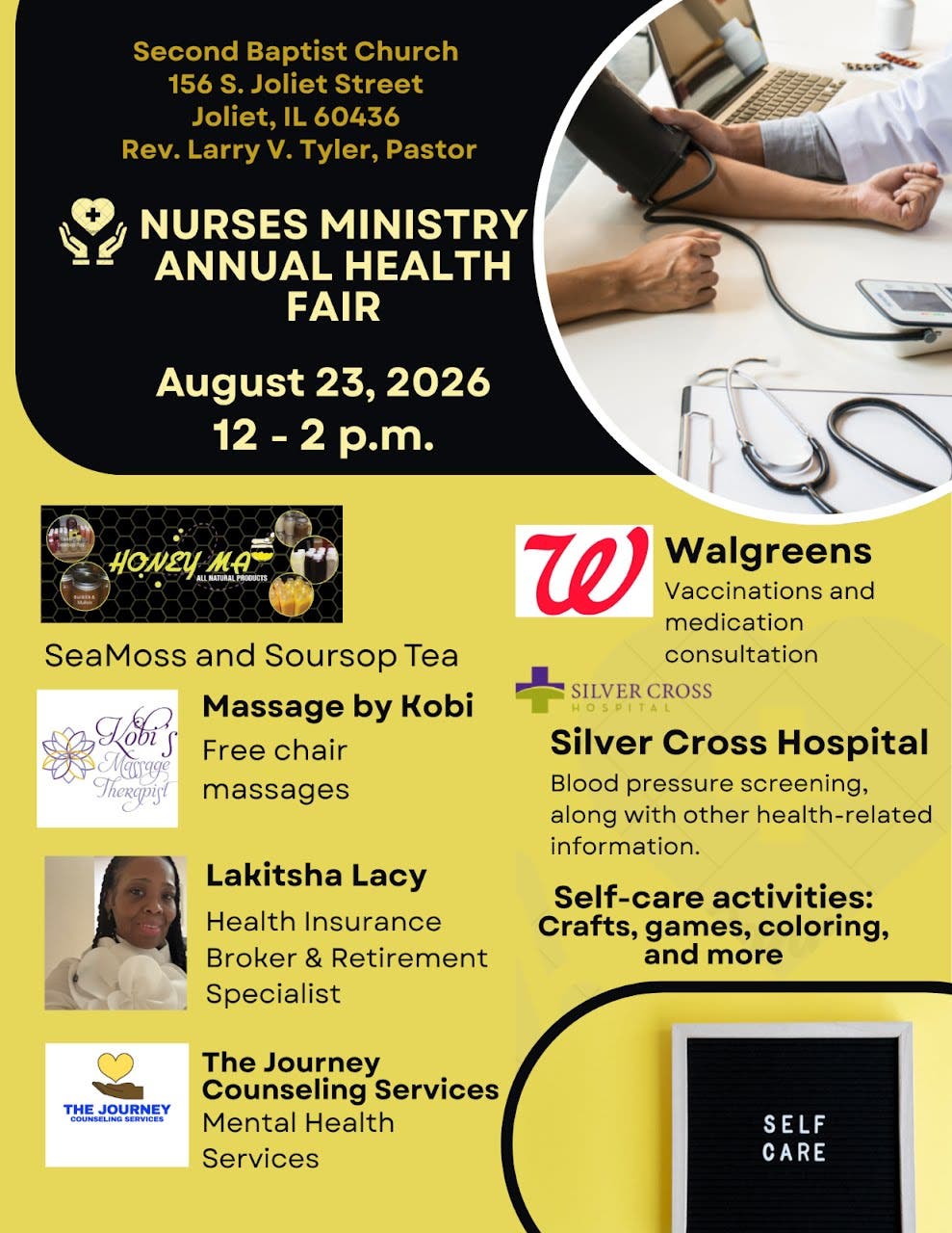 Nurses Ministry Annual Health Fair