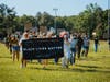 Protesters marched through Oak Glen Park Sunday afternoon to show support for the Black Lives Matter movement.