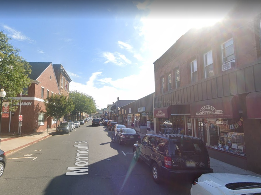 Broad Street and Monmouth Street will be closed to vehicular traffic on certain days to create a temporary pedestrian mall.