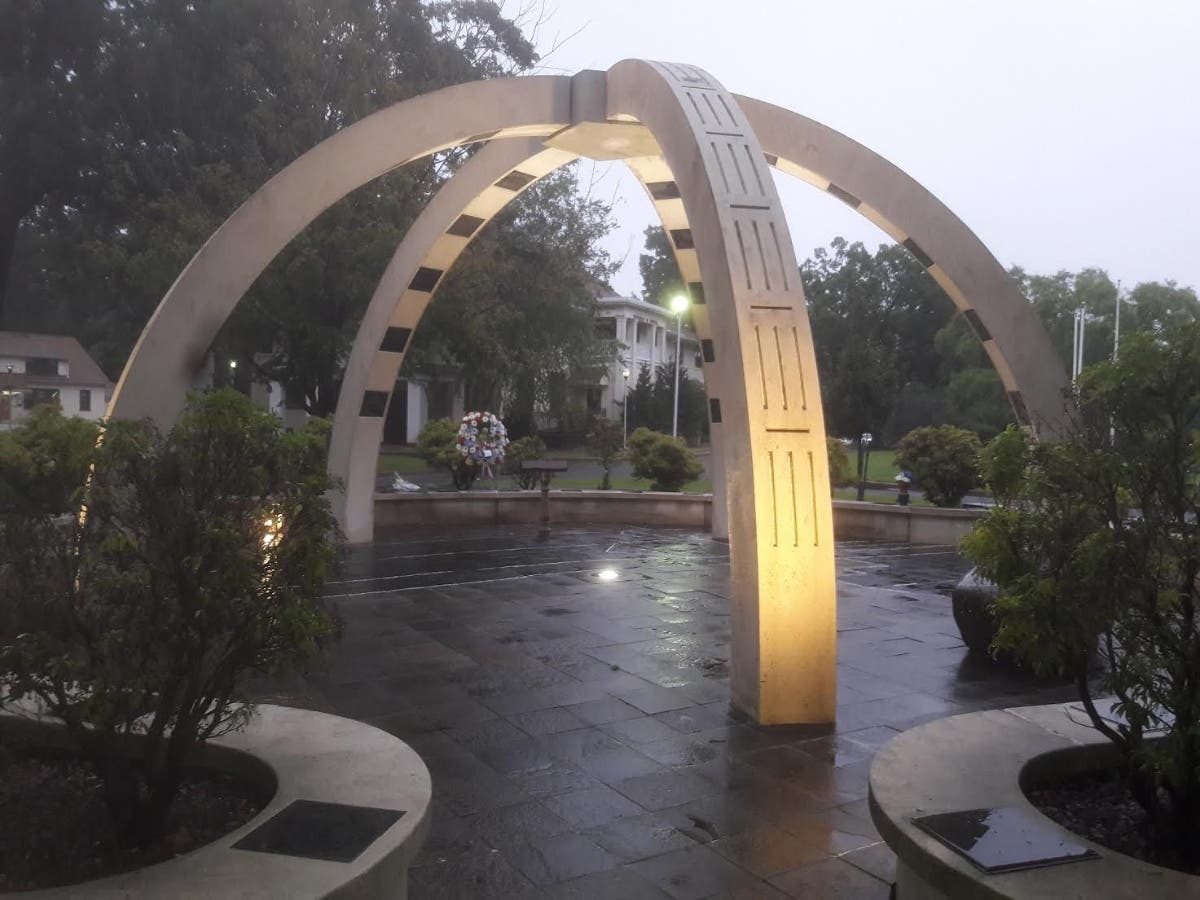 The 9/11 Memorial monument in Howell has five arches, representing the five Howell residents who were killed in the World Trade Center terrorist attacks.