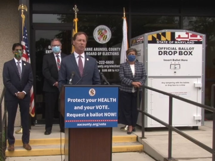 At a Wednesday morning press conference, County Executive Steaurt Pittman announced the Anne Arundel County Board of Election's plan for the Nov. 3 general election. The strategy gives voters four options for how to cast their ballot on or before Nov. 3.