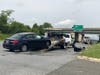 A Friday morning crash closed the northbound side of Telegraph Road, the Anne Arundel County Police Department says.