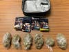 Officers found about 550 grams of suspected marijuana in his car, an incident report noted.