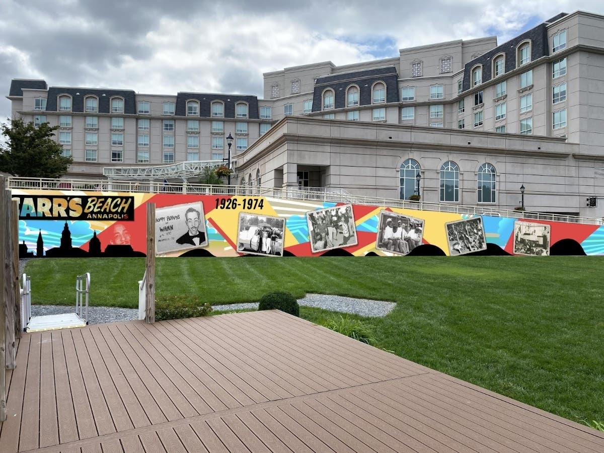 Annapolis artist Comacell Brown will honor Carr's Beach with a mural at Park Place. The Maryland Cultural and Conference Center is sponsoring the project.