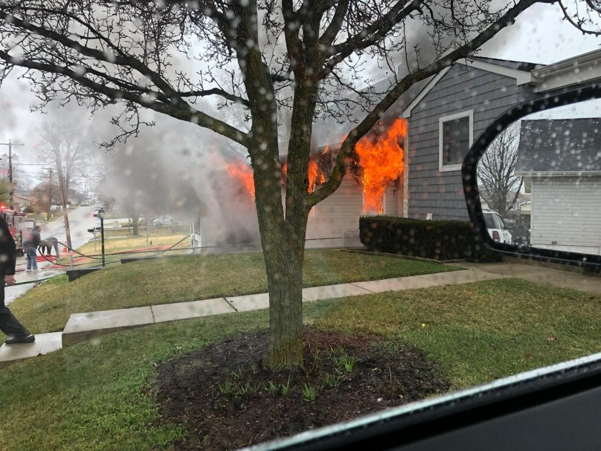 The Anne Arundel County Fire Department said a blaze displaced four residents from their Pasadena home on March 18.