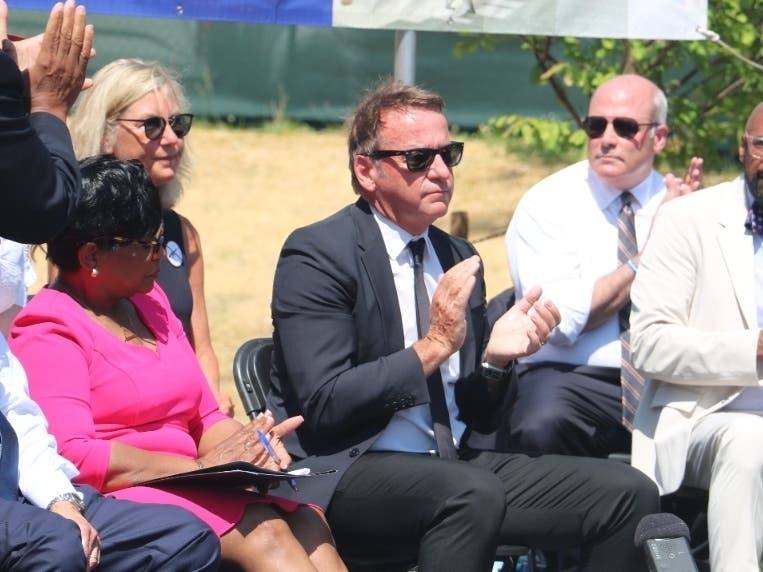 Gavin Buckley, center, won a second term as the mayor of Annapolis. The Democratic incumbent defeated Republican challenger Steven Strawn. The City of Annapolis Board of Supervisors of Elections released its final ballot counts on Tuesday.