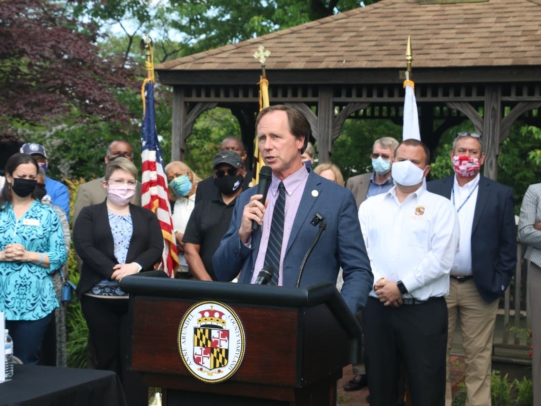 Anne Arundel County Executive Steuart Pittman, pictured above, on Thursday filed for re-election.