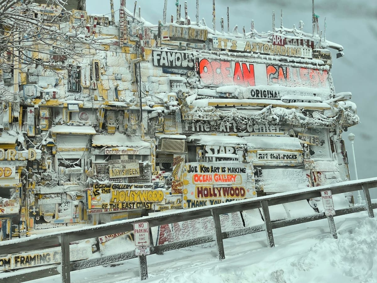 A blizzard pummeled Ocean City on Jan. 28 and Jan. 29. Here was the view from the boardwalk.