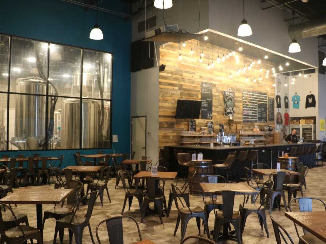 Crooked Crab Brewing Company will drop three new beers on National Beer Day, which is on Thursday, April 7. One of the brews will fundraise for Ukrainian relief. The Odenton business, pictured above, is home to a popular bar and a growing brewery.