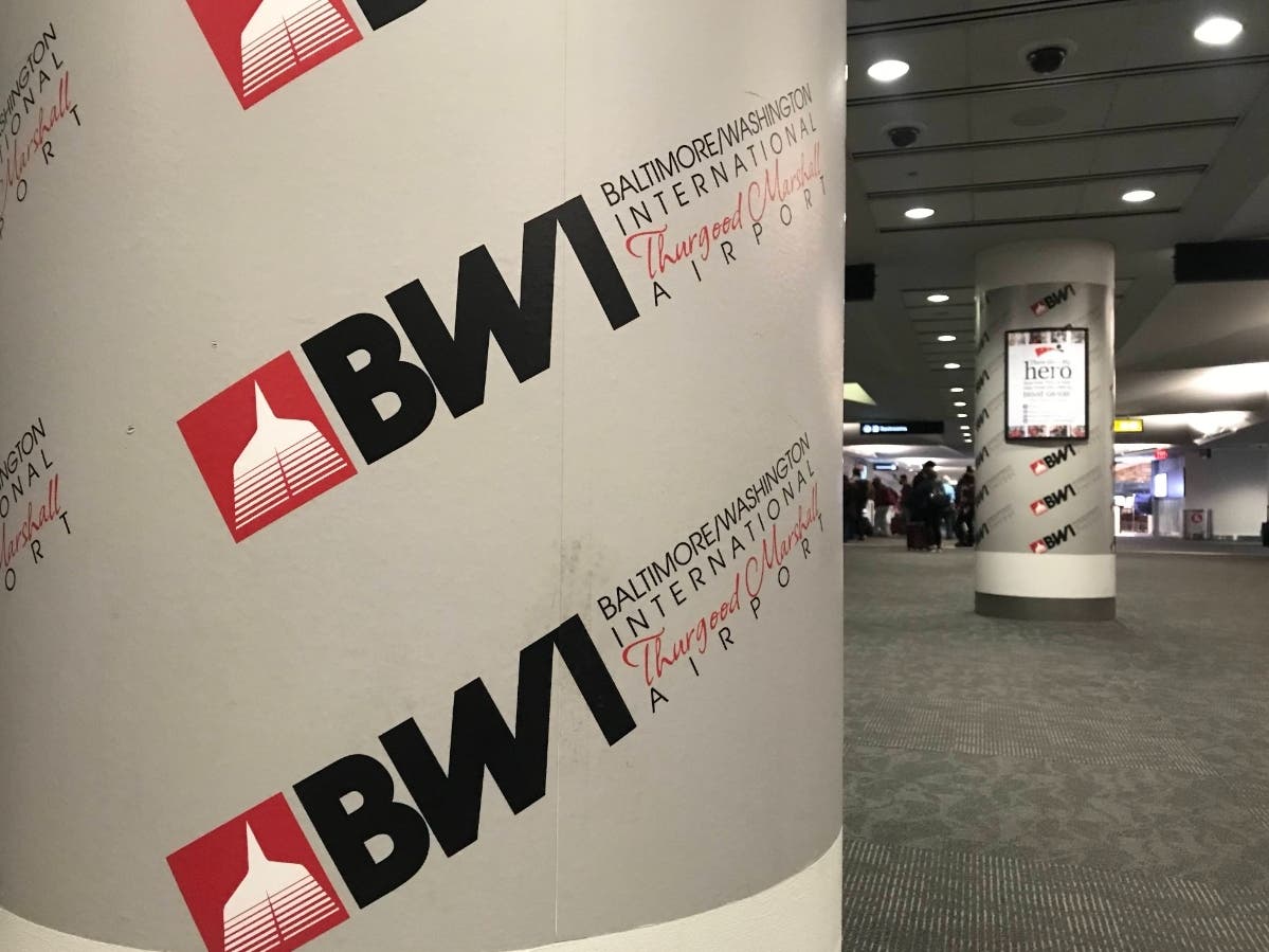 Air Canada will resume its service to Baltimore/Washington International Thurgood Marshall Airport this month. Flights to Toronto start on May 15. Trips to Montreal follow on June 1. The concourse at BWI airport is pictured above.