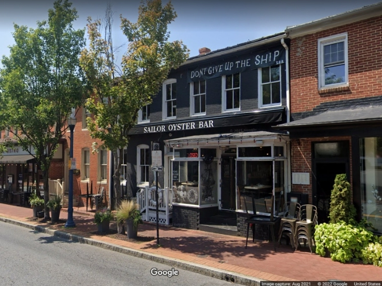 The Annapolis Fire Department announced Monday that improperly discarded smoking materials caused last Wednesday's blaze at Sailor Oyster Bar. The West Street restaurant is pictured above before the fire.