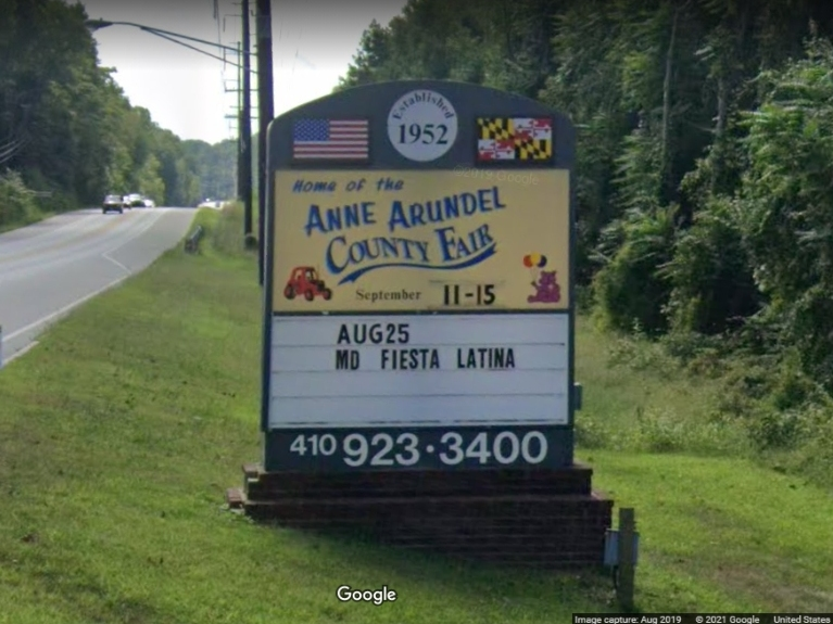 The Annapolis Irish Festival will take place Saturday, July 16 at the Anne Arundel County Fairgrounds in Crownsville. The photo above was taken in 2019. The picture shows a sign outside the fairgrounds.