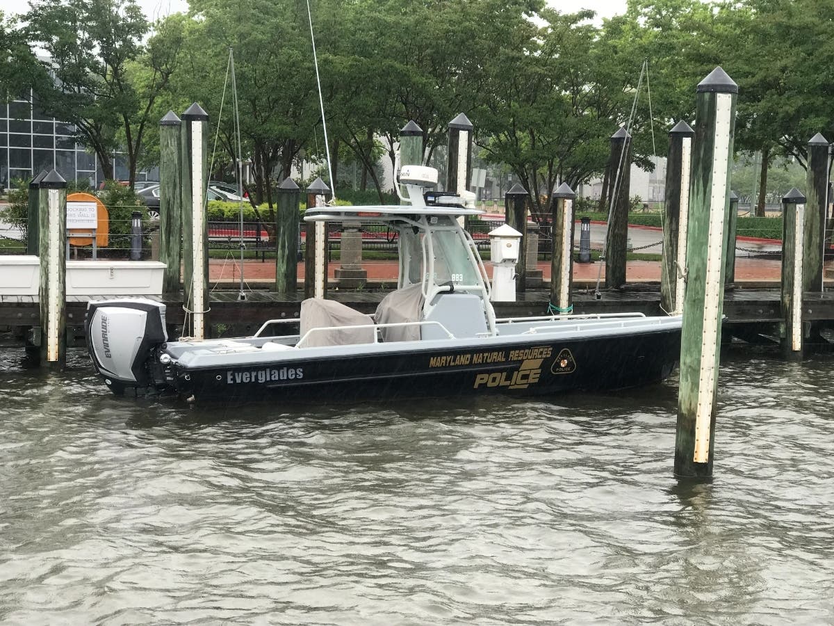 The Maryland Department of Natural Resources Police said there was a hit-and-run boat crash on Sunday, July 4 weekend on the Magothy River in Anne Arundel County. A DNR Police boat is pictured above in Annapolis.