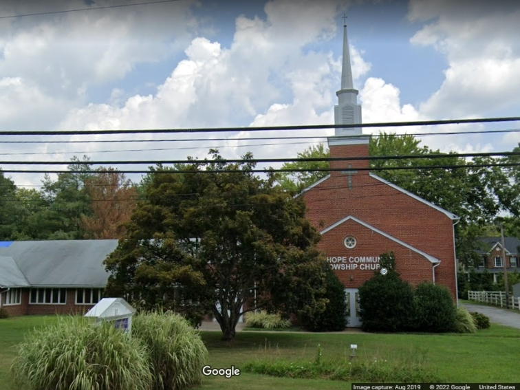 Officials announced Monday that the Kingdom Celebration Center, also known as the New Hope Community Fellowship Church, was recently defaced with racially motivated graffiti. The Gambrills church is pictured above.