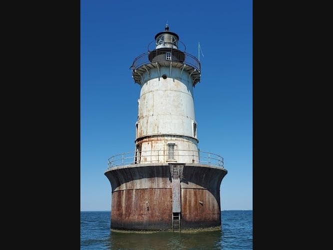 The Hooper Island Lighthouse, pictured above in the Chesapeake Bay, was recently sold at auction. This was one of Maryland's biggest stories of the week.