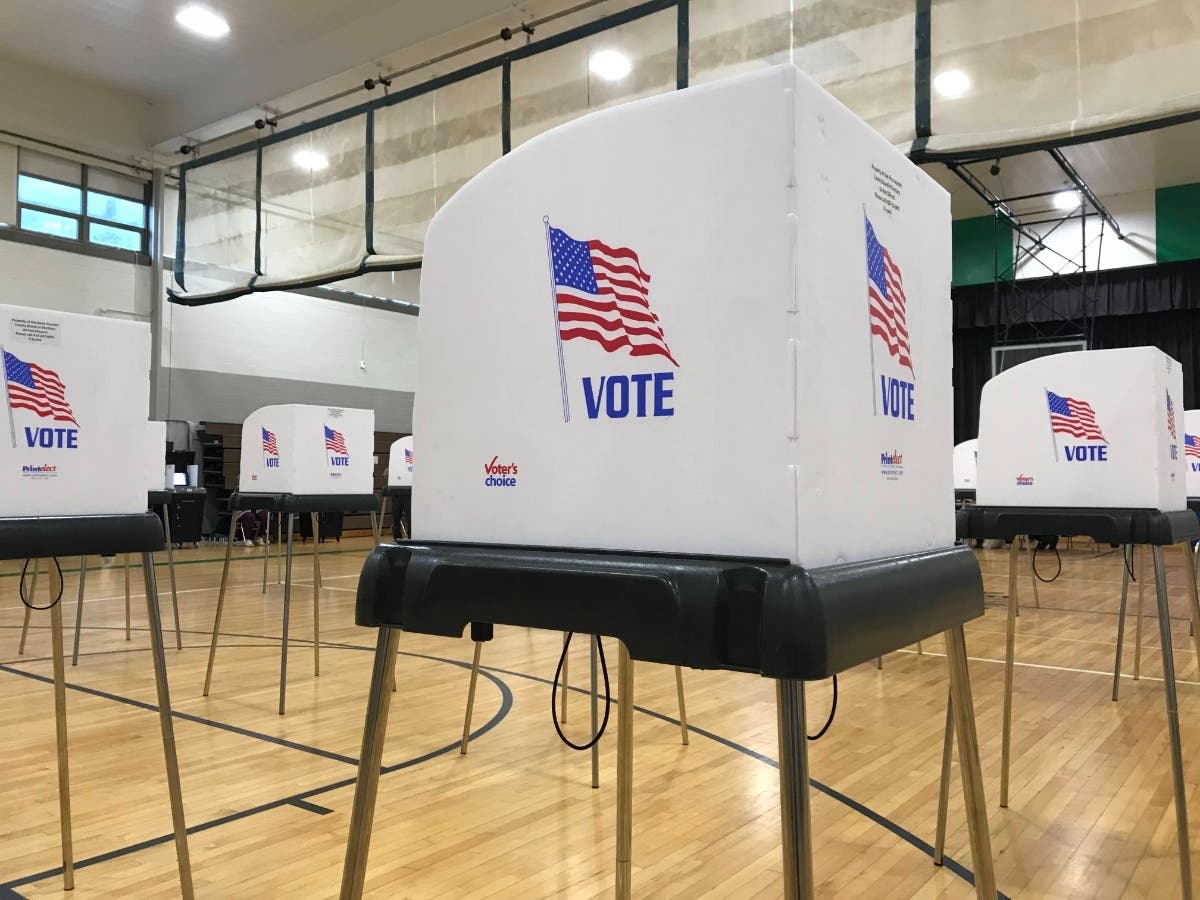 Anne Arundel County residents must register to vote by Oct. 18 if they want to participate in the Maryland general election. An early voting center is pictured above in July at Arundel Middle School in Odenton.