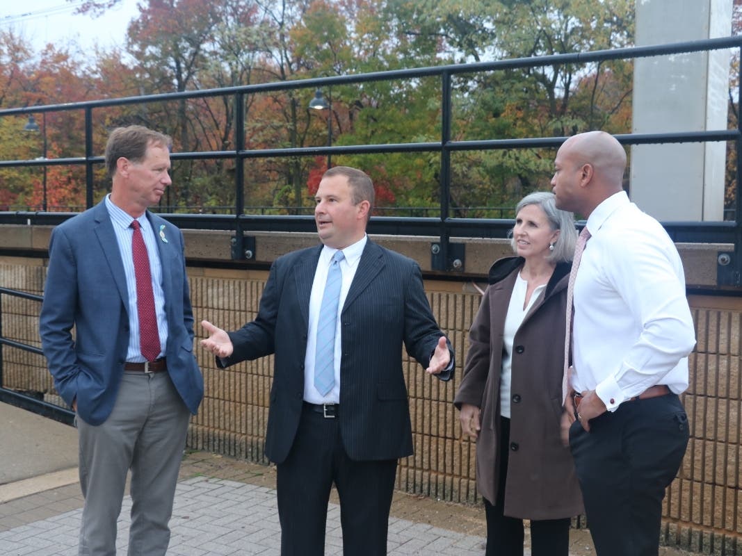 The Anne Arundel County Board of Elections certified the 2022 election results on Friday. Democrats Steuart Pittman (left), Andrew Pruski (second from left), Julie Hummer (second from right) and Wes Moore (right) are all projected to win their races.