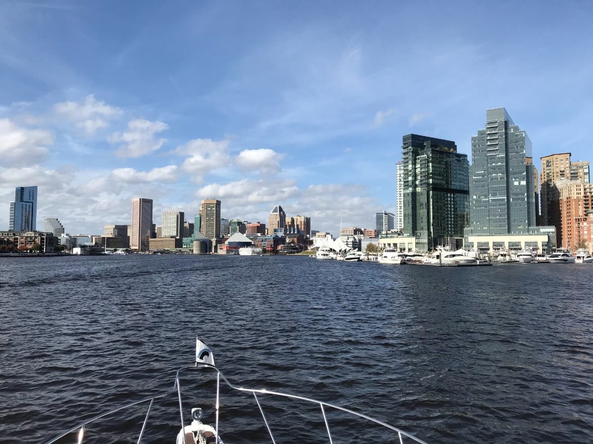 The National Park Service Chesapeake Gateways and Chesapeake Conservancy suggested attending the Fell's Point boat parade on Saturday. The Potomac River is pictured above near Fell's Point in Baltimore earlier this fall.