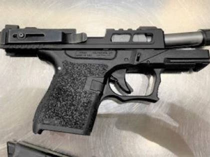A Transportation Security Administration officer caught this gun at a Baltimore/Washington International Thurgood Marshall Airport security checkpoint in November 2022. This was one of the record 35 firearms caught last year at BWI Airport.