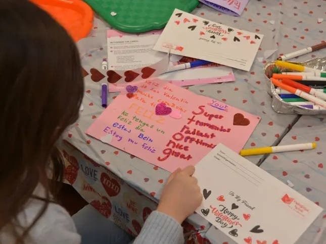 Patrick Kaufmann, a 14-year-old from Potomac, organized an initiative to make thousands of Valentine's Day cards for people who are seriously ill. One of the cards is pictured above. This was one of Maryland's best stories of the week.