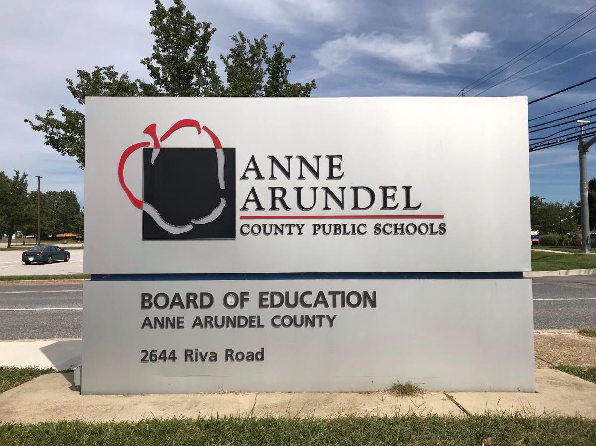 Anne Arundel County Public Schools had 11 all-state dancers this year. Another five earned honorable mentions. A sign outside the AACPS headquarters is pictured above.